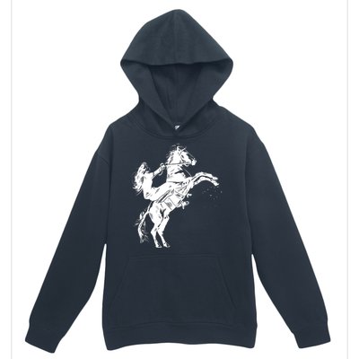 Girl Riding Horse Equitation Urban Pullover Hoodie