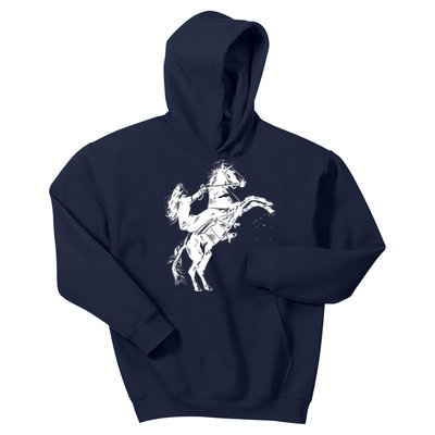 Girl Riding Horse Equitation Kids Hoodie