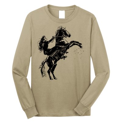 Girl Riding Horse Equitation Long Sleeve Shirt