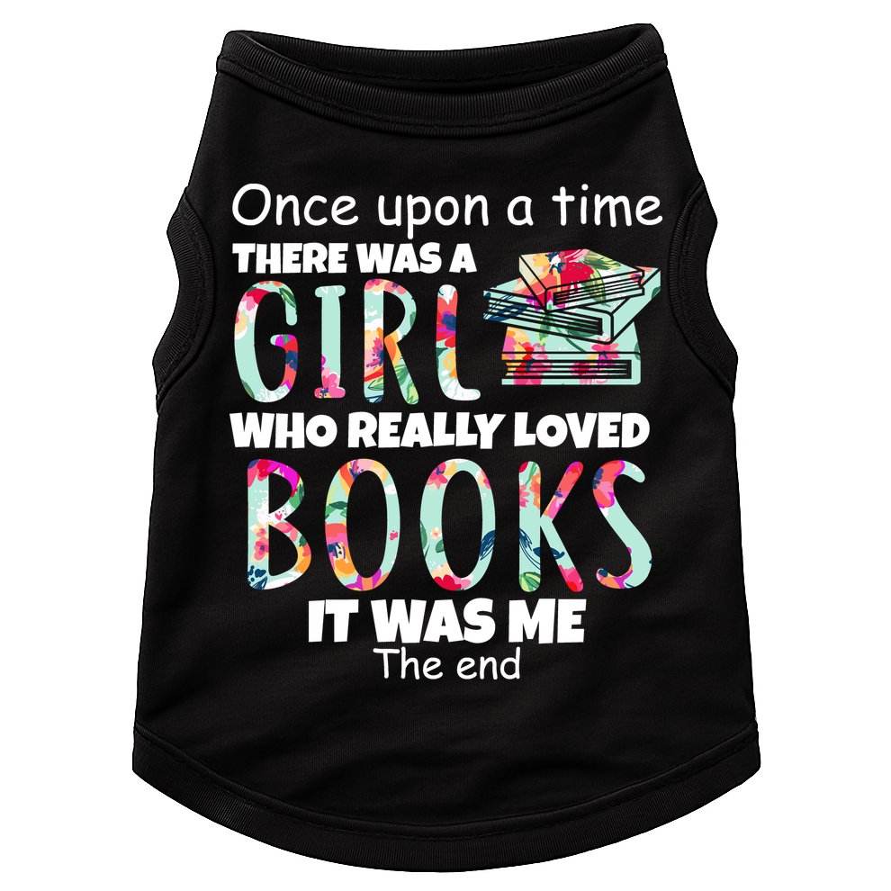 Girl Who Loves Reading Doggie Tank