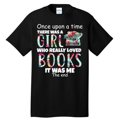 Girl Who Loves Reading Tall T-Shirt