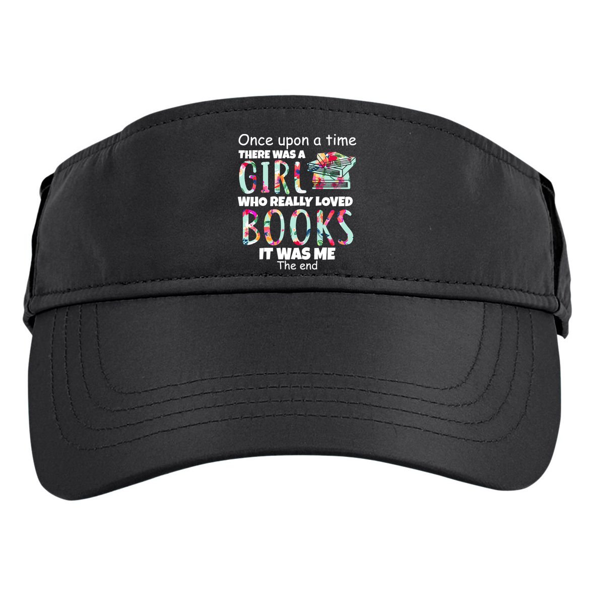 Girl Who Loves Reading Adult Drive Performance Visor