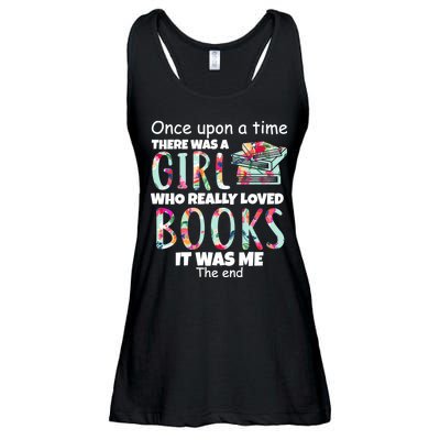 Girl Who Loves Reading Ladies Essential Flowy Tank