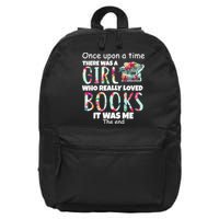 Girl Who Loves Reading 16 in Basic Backpack