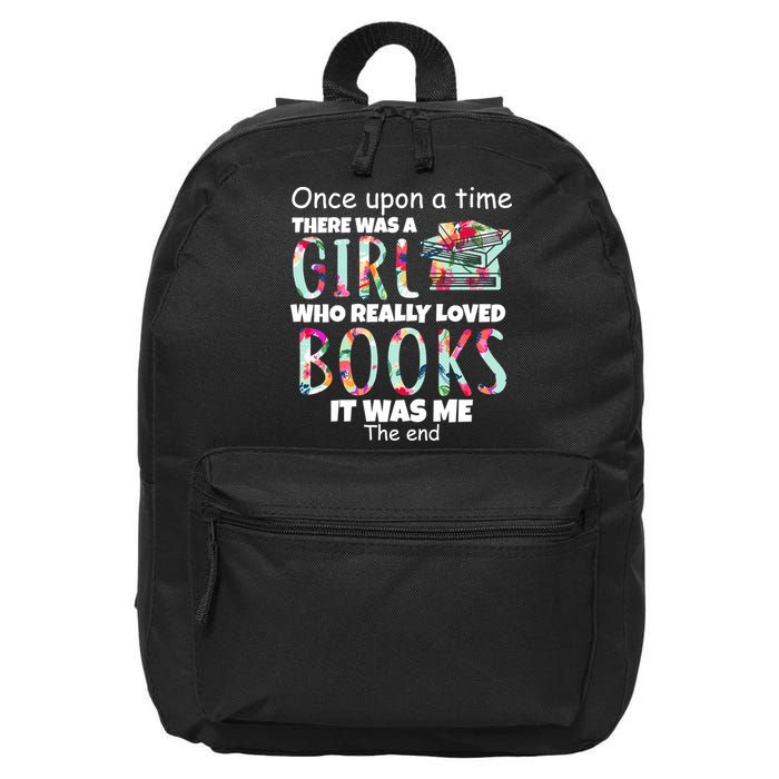 Girl Who Loves Reading 16 in Basic Backpack