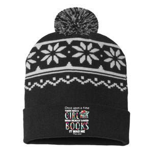 Girl Who Loves Reading USA-Made Snowflake Beanie