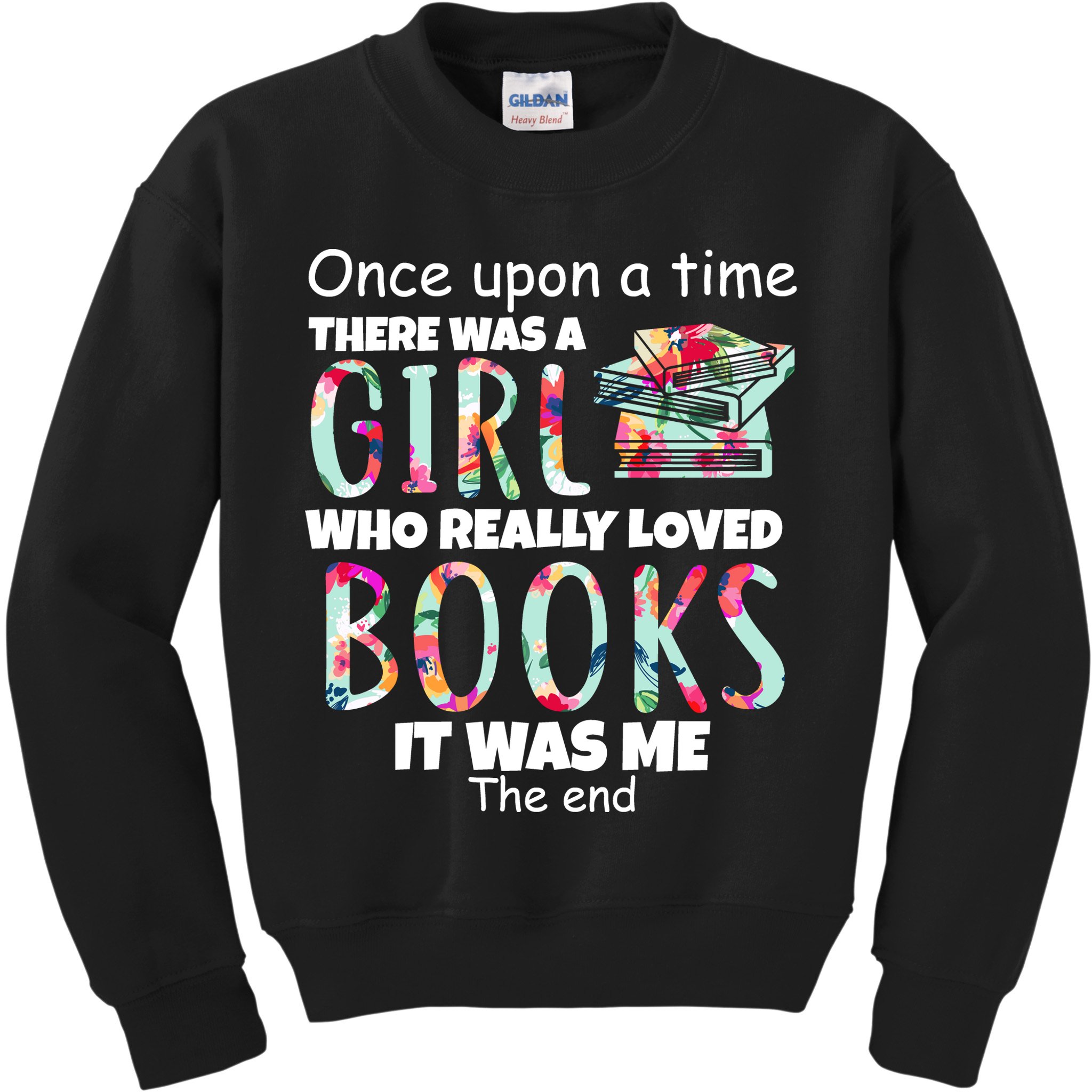 Girl Who Loves Reading Kids Sweatshirt