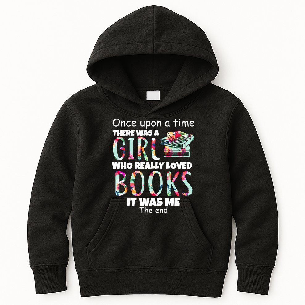 Girl Who Loves Reading Kids Hoodie