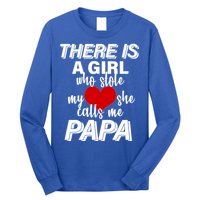 Girl Who Stole My Heat Calls Me Papa Fathers Day Long Sleeve Shirt