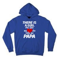 Girl Who Stole My Heat Calls Me Papa Fathers Day Tall Hoodie