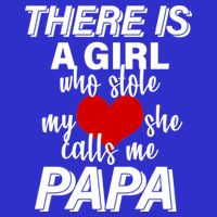 Girl Who Stole My Heat Calls Me Papa Fathers Day Women's V-Neck T-Shirt