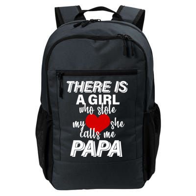 Girl Who Stole My Heat Calls Me Papa Fathers Day Daily Commute Backpack