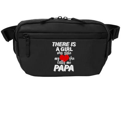 Girl Who Stole My Heat Calls Me Papa Fathers Day Crossbody Pack