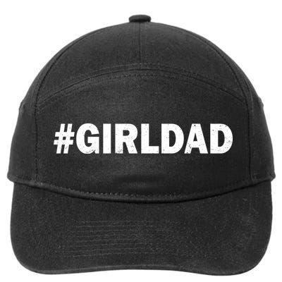 Girldad Girl Dad Father of Daughters 7-Panel Snapback Hat