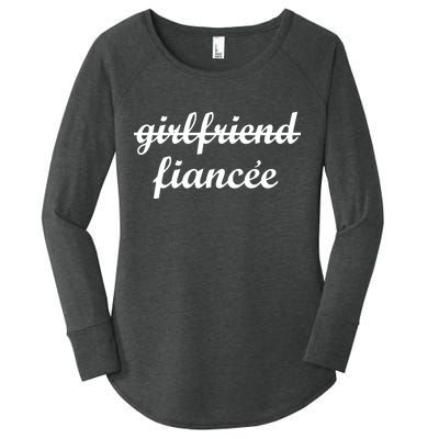 Girlfriend Fiancee Engagement Party Women's Perfect Tri Tunic Long Sleeve Shirt