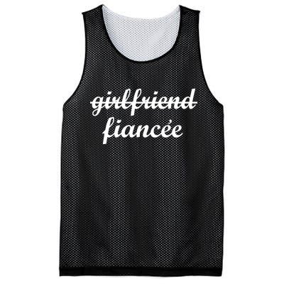 Girlfriend Fiancee Engagement Party Mesh Reversible Basketball Jersey Tank