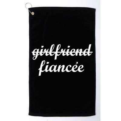 Girlfriend Fiancee Engagement Party Golf Towel
