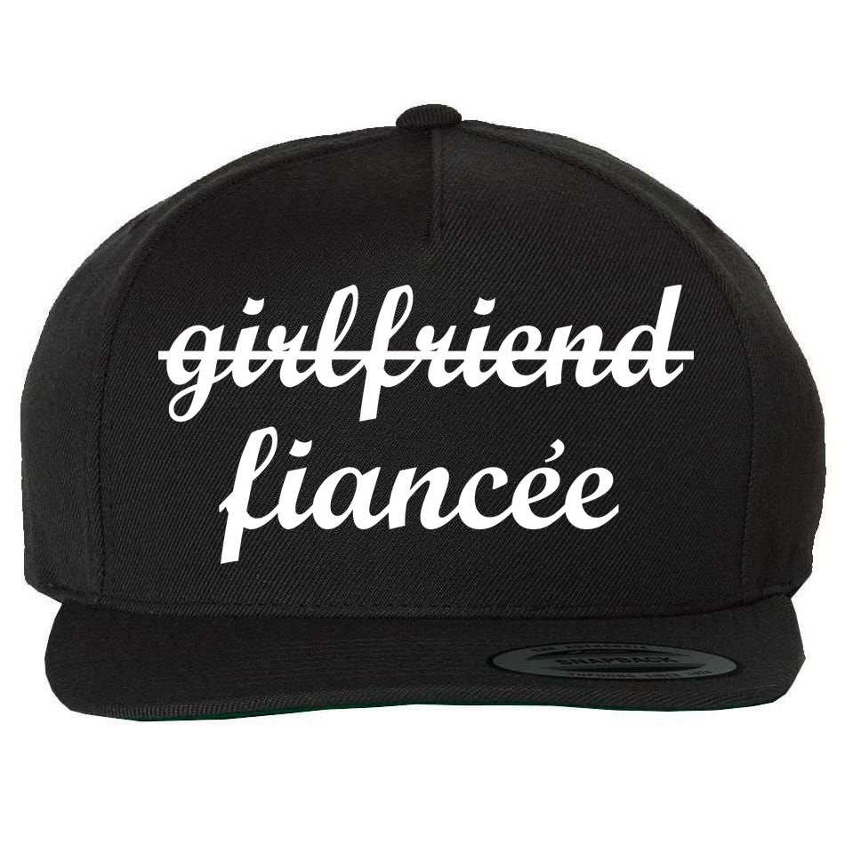 Girlfriend Fiancee Engagement Party Wool Snapback Cap