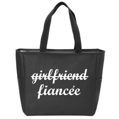 Girlfriend Fiancee Engagement Party Zip Tote Bag