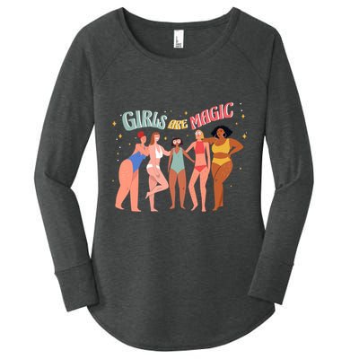 Girls Are Magic Women's Perfect Tri Tunic Long Sleeve Shirt