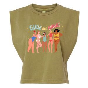 Girls Are Magic Garment-Dyed Women's Muscle Tee