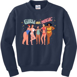 Girls Are Magic Kids Sweatshirt