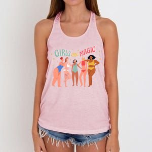 Girls Are Magic Women's Knotted Racerback Tank