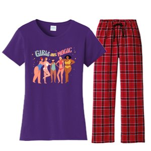 Girls Are Magic Women's Flannel Pajama Set