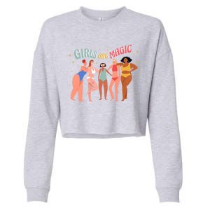 Girls Are Magic Cropped Pullover Crew