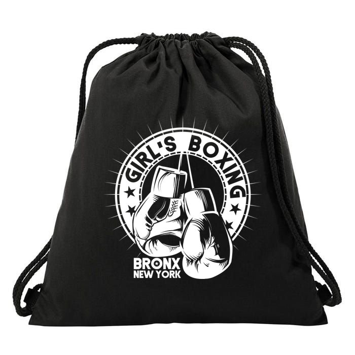 Girl's Boxing Bronx New York Drawstring Bag