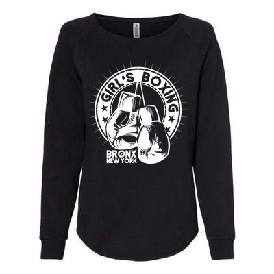 Girl's Boxing Bronx New York Womens California Wash Sweatshirt