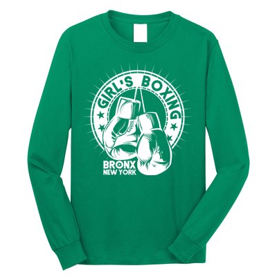 Girl's Boxing Bronx New York Long Sleeve Shirt