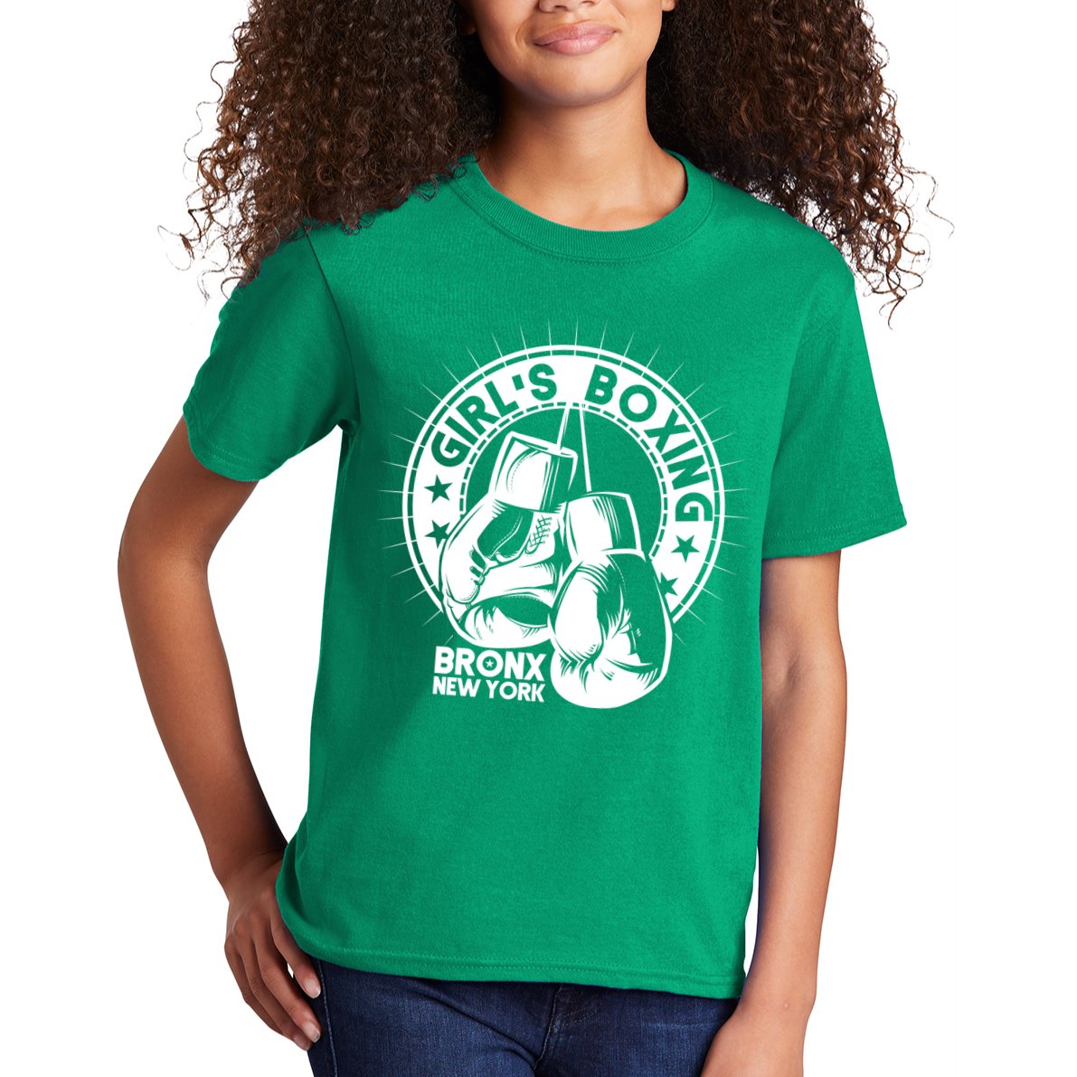 Girl's Boxing Bronx New York Kids T-Shirt