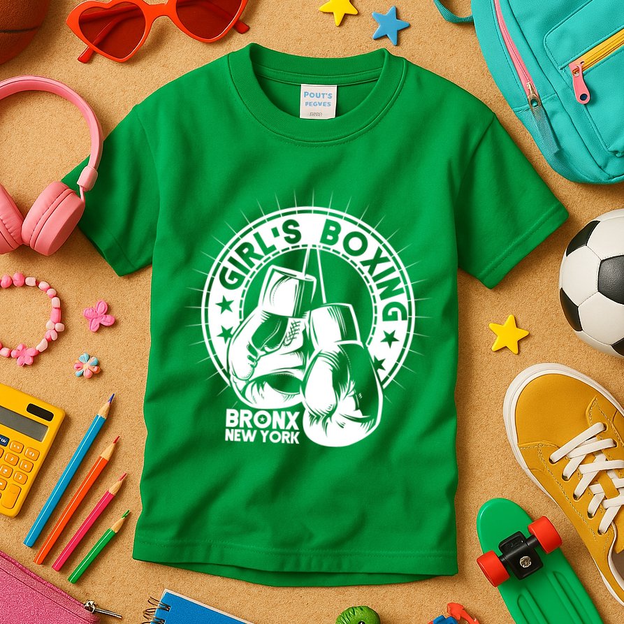 Girl's Boxing Bronx New York Kids T-Shirt