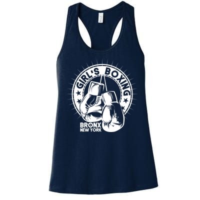 Girl's Boxing Bronx New York Women's Racerback Tank