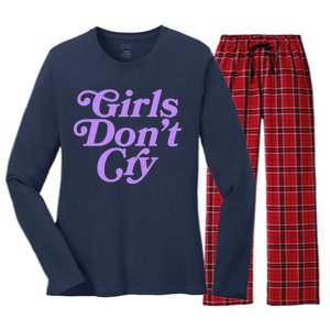 Girls Don't Cry Women's Long Sleeve Flannel Pajama Set 