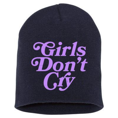 Girls Don't Cry Short Acrylic Beanie