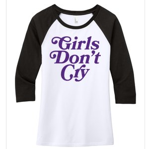 Girls Don't Cry Women's Tri-Blend 3/4-Sleeve Raglan Shirt