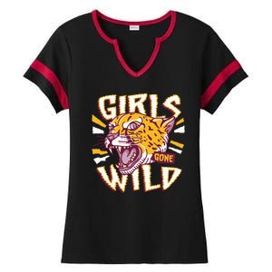 Girls Gone Wild Cheetah Ladies Halftime Notch Neck Tee