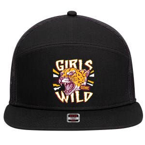 Girls Gone Wild Cheetah 7 Panel Mesh Trucker Snapback Hat