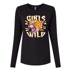 Girls Gone Wild Cheetah Womens Cotton Relaxed Long Sleeve T-Shirt