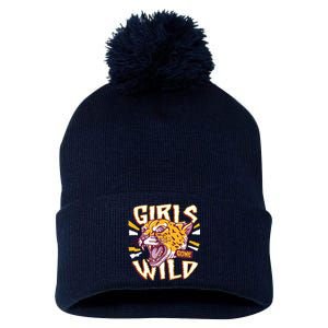 Girls Gone Wild Cheetah Pom Pom 12in Knit Beanie