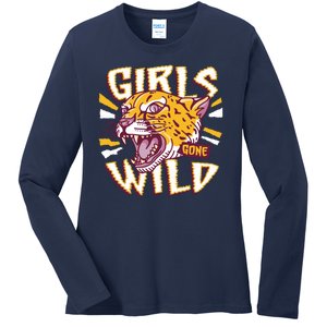 Girls Gone Wild Cheetah Ladies Long Sleeve Shirt