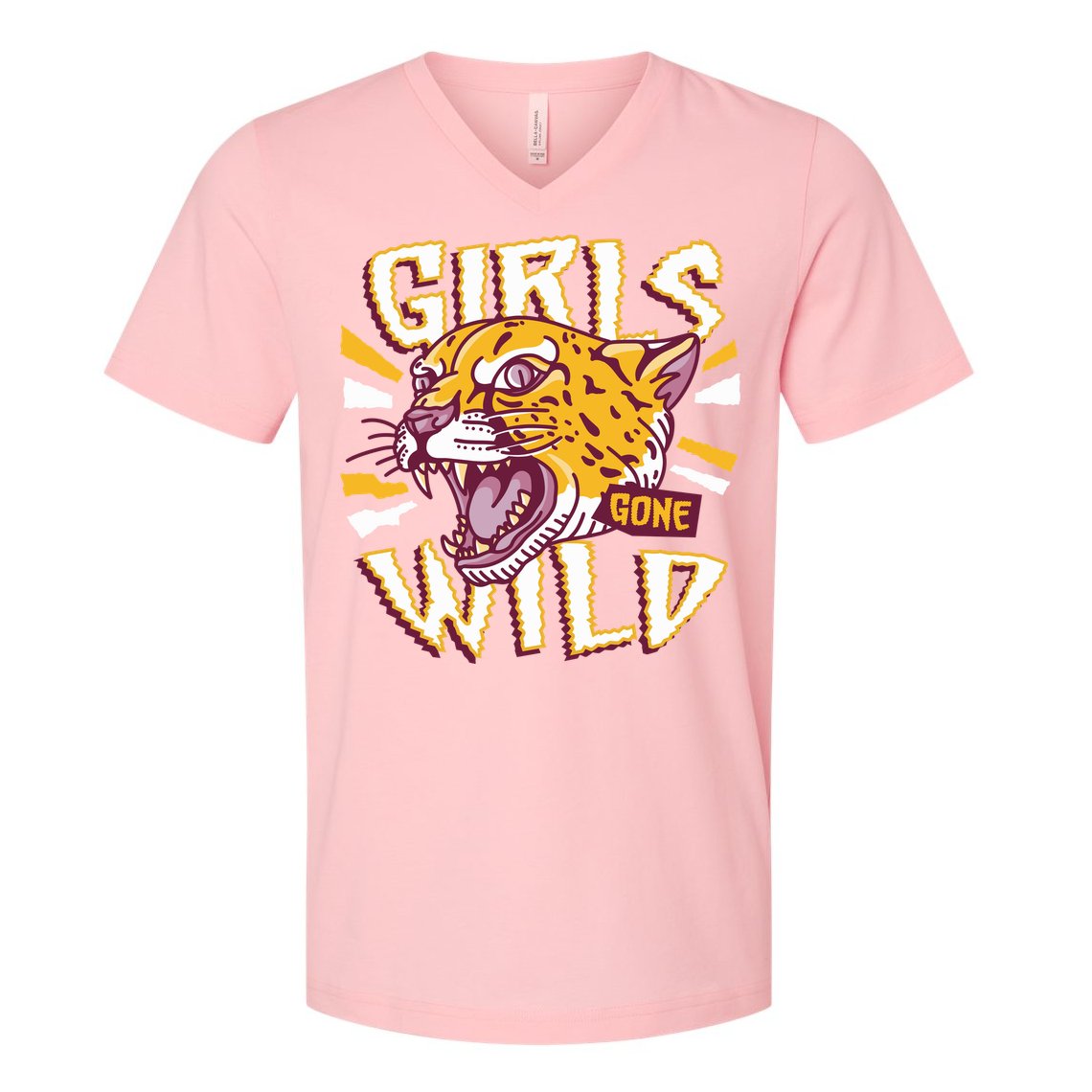 Girls Gone Wild Cheetah V-Neck T-Shirt