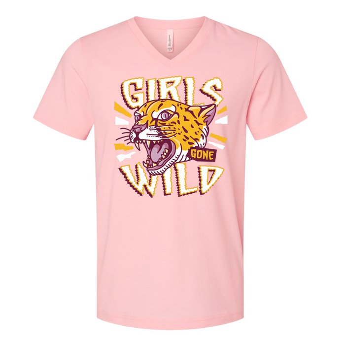 Girls Gone Wild Cheetah V-Neck T-Shirt