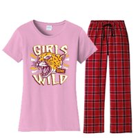 Girls Gone Wild Cheetah Women's Flannel Pajama Set