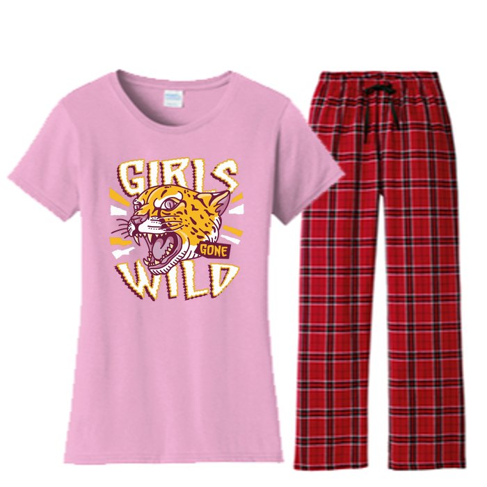 Girls Gone Wild Cheetah Women's Flannel Pajama Set