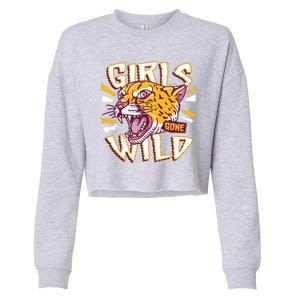 Girls Gone Wild Cheetah Cropped Pullover Crew