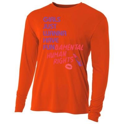 Girls Just Wanna Have Fun-damental Human Rights Cooling Performance Long Sleeve Crew