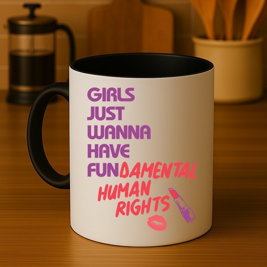 Girls Just Wanna Have Fun-damental Human Rights Mug